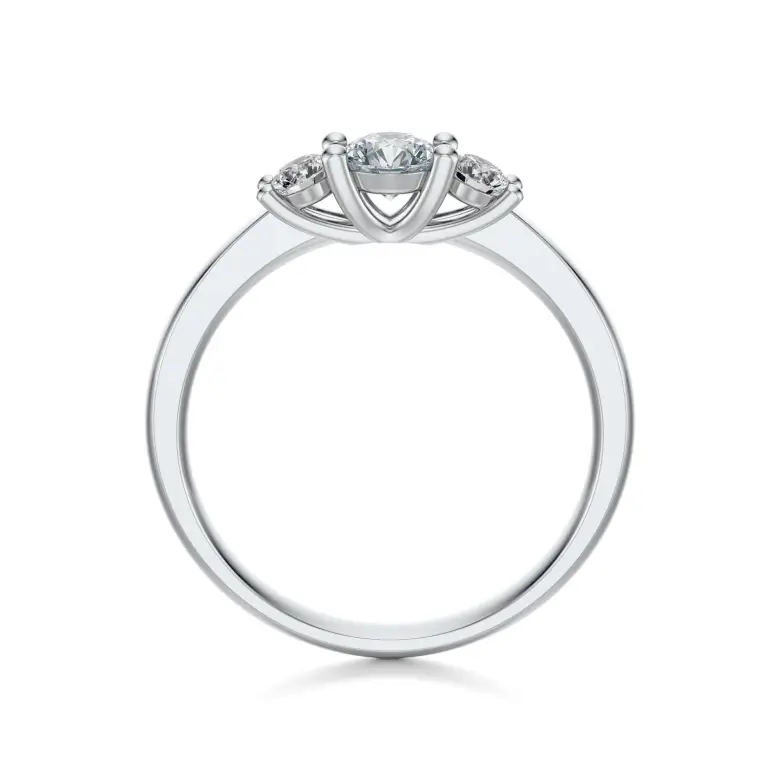 Pierścionek z diamentami białe złoto AJPZ_053